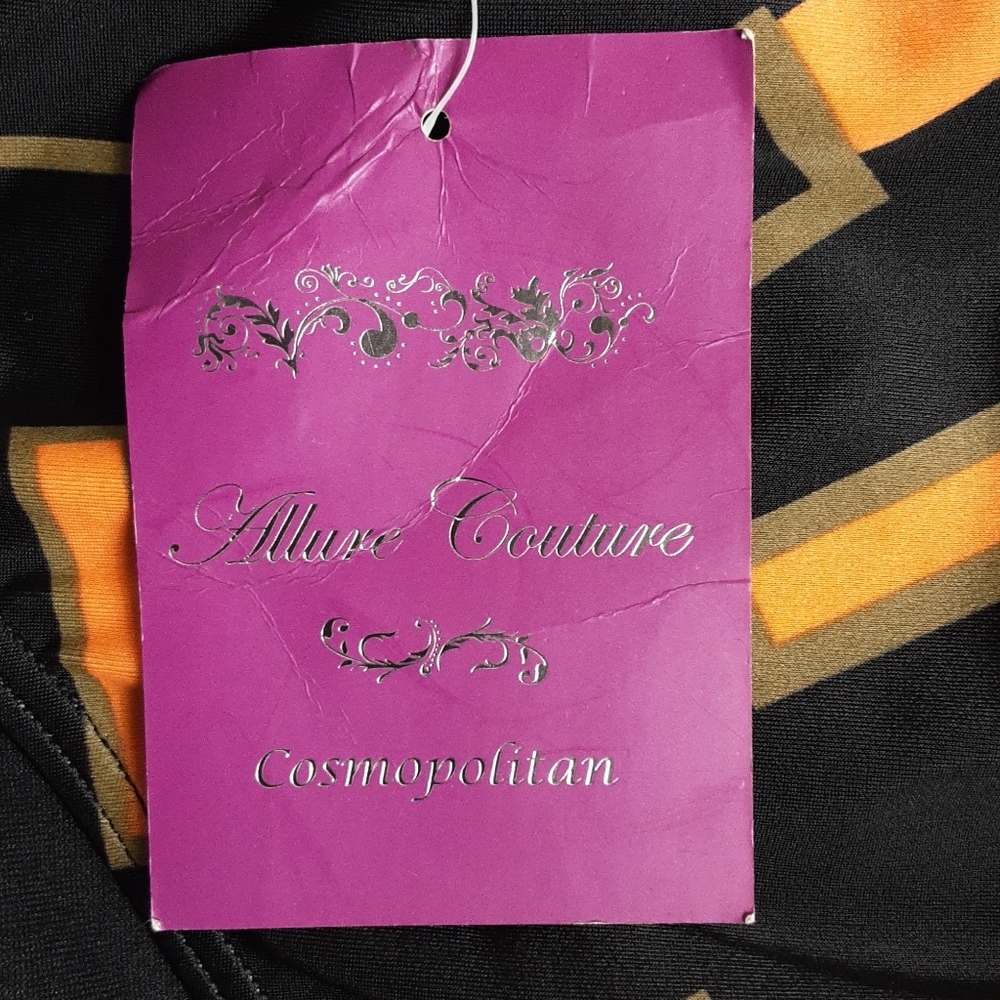 Allure Couture, Blk,tan and Orange swim bottoms - Picture 6 of 7